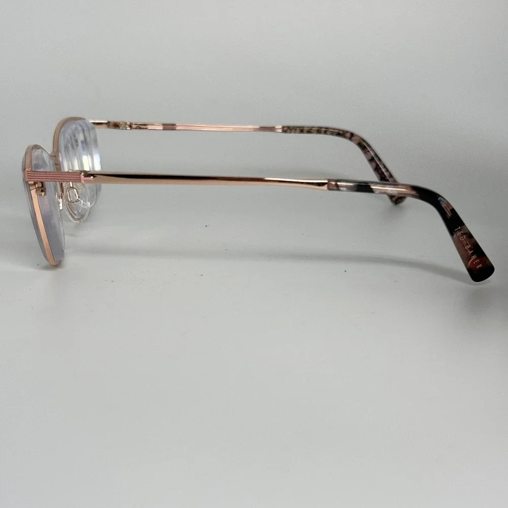 Ted Baker TKG001‎ BRN Eyeglasses Frame 48-16-125 Rose Gold Brown Floral 21968